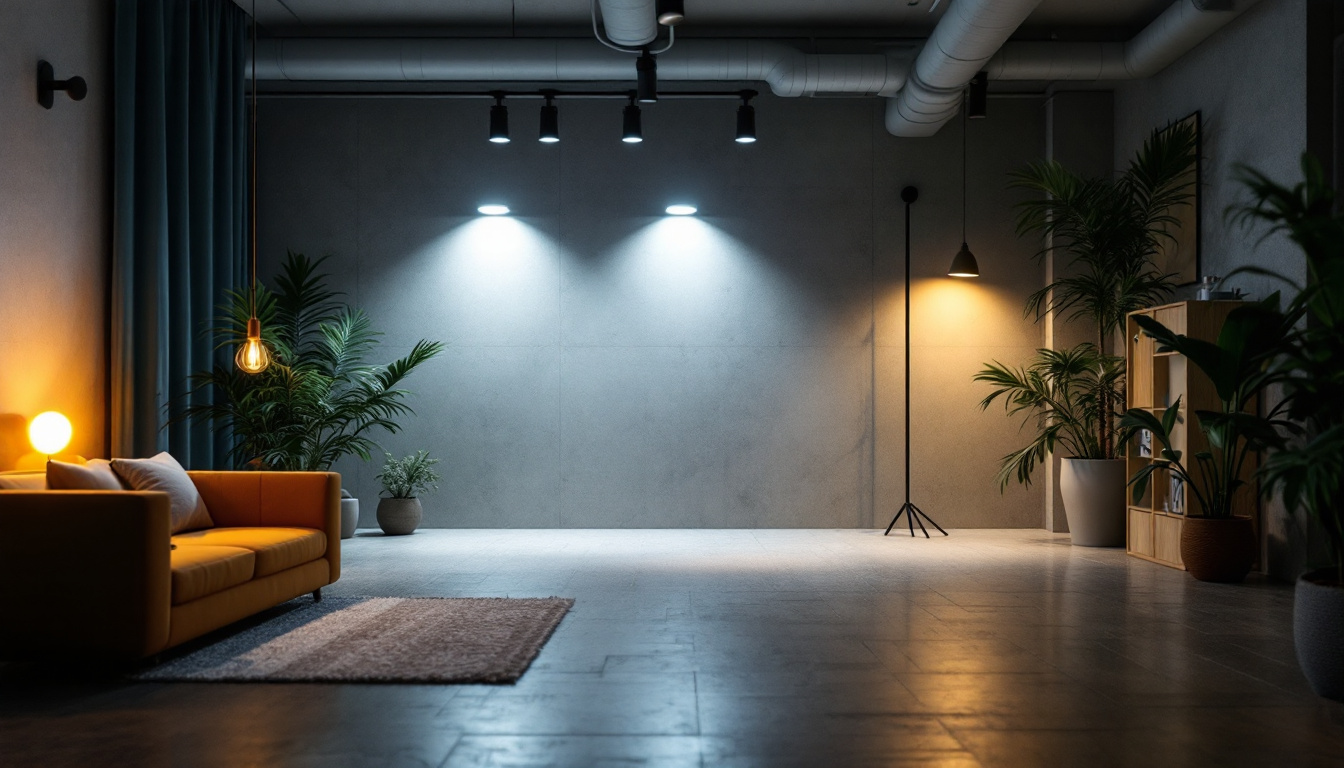 A photograph of a modern lighting project showcasing led lights in a dynamic setting