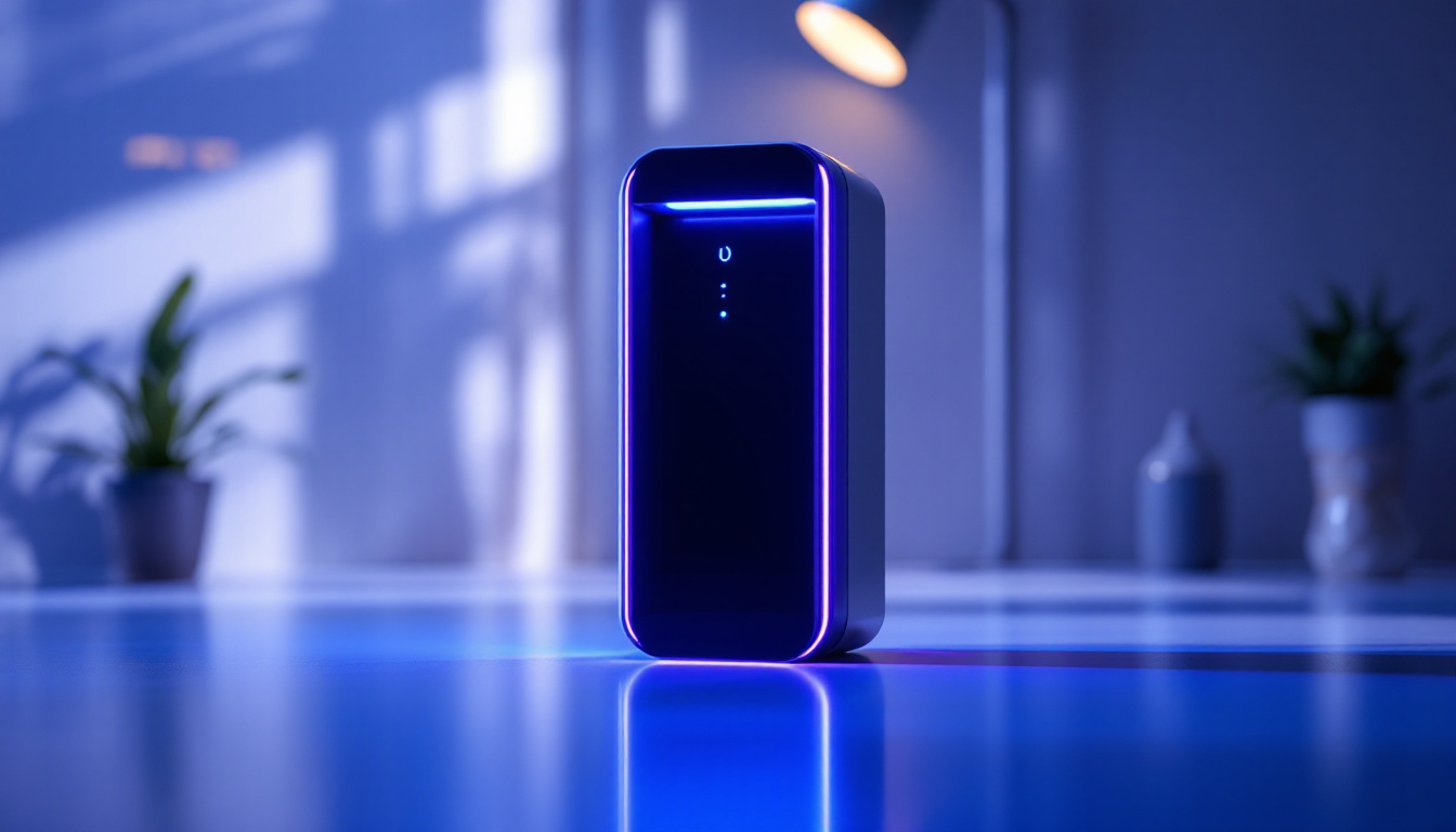 A photograph of a sleek