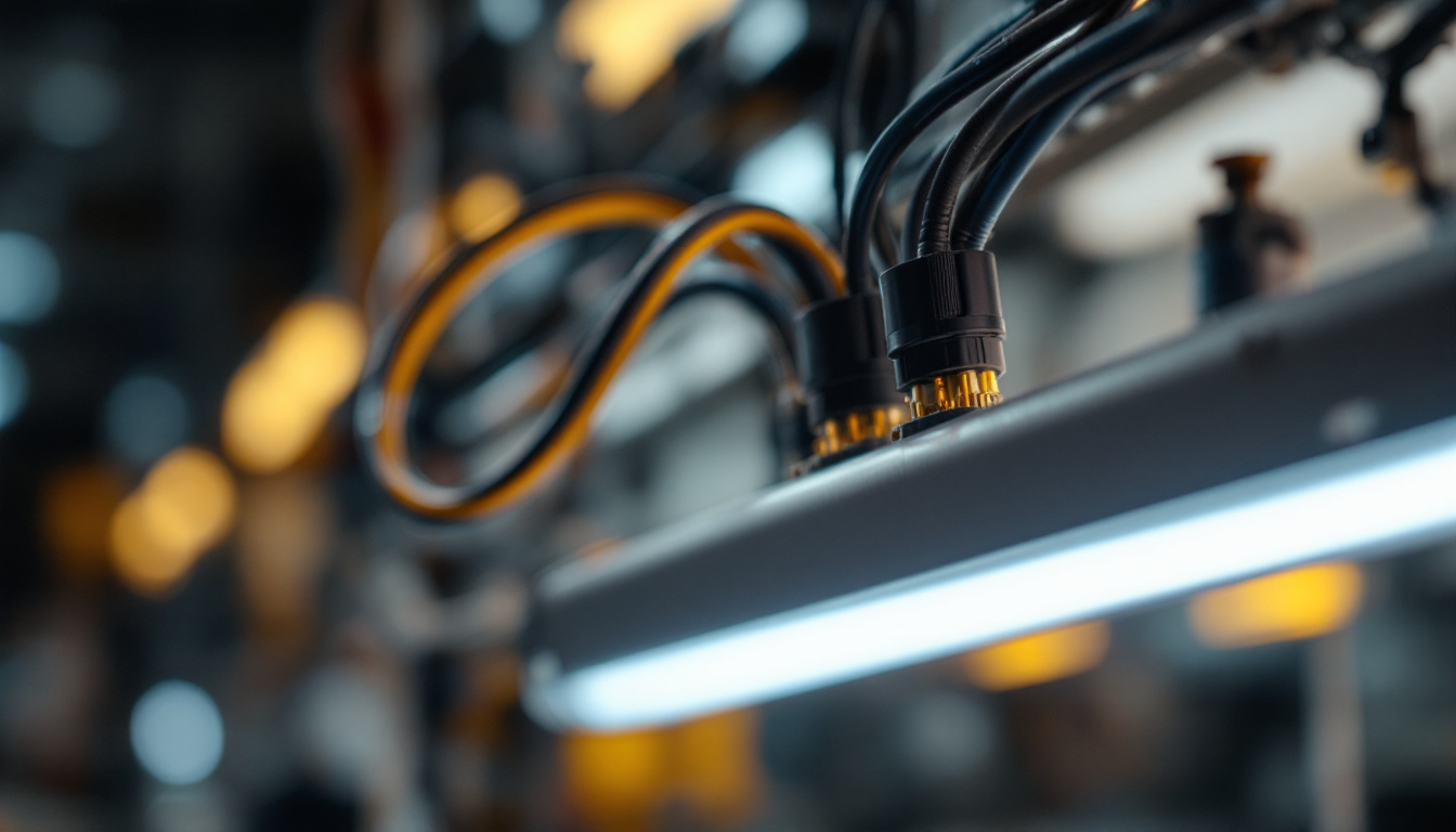 A photograph of a close-up of a fluorescent light ballast