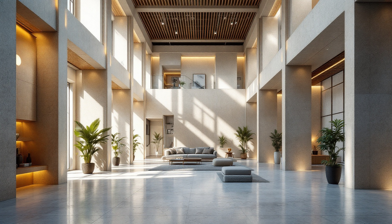 A photograph of a well-designed architectural space featuring effective lighting that highlights the structure's features while avoiding harsh shadows or glare