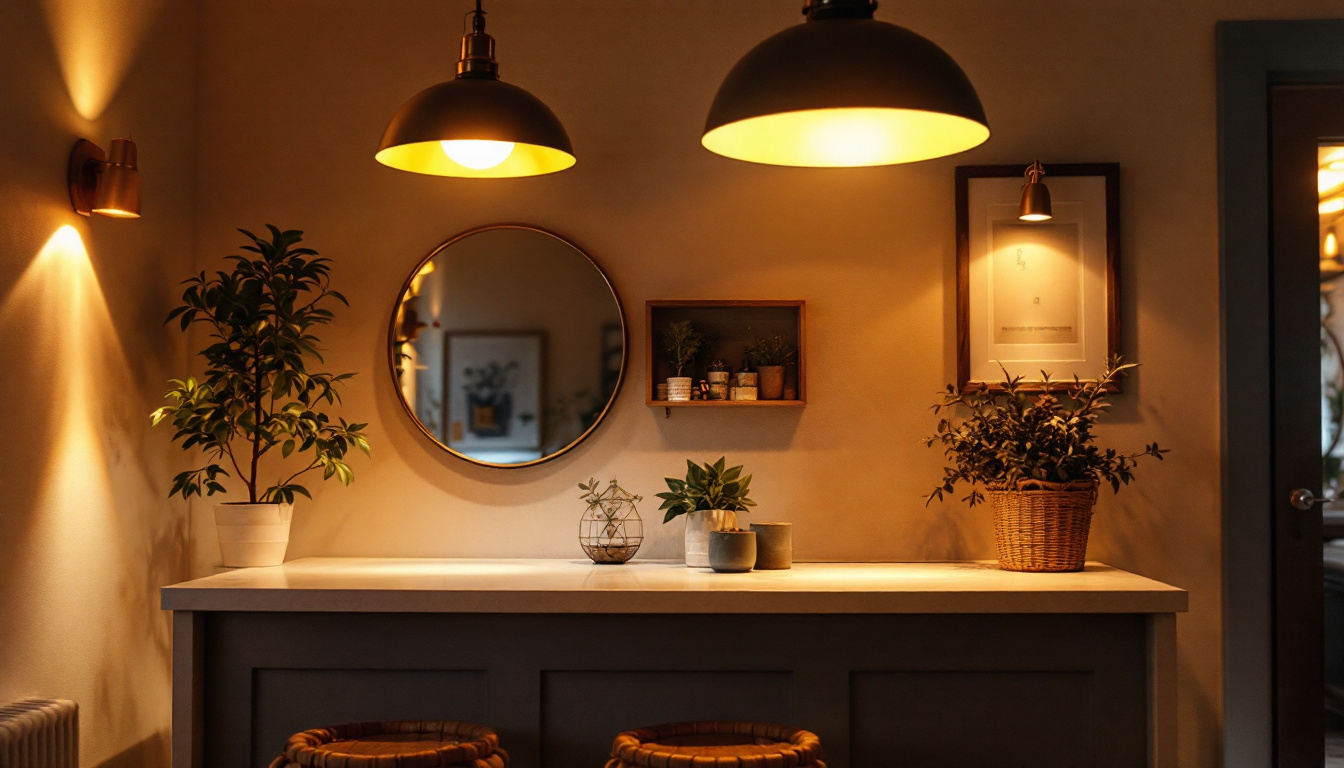 A photograph of a beautifully designed interior space featuring various canned light fixtures in action