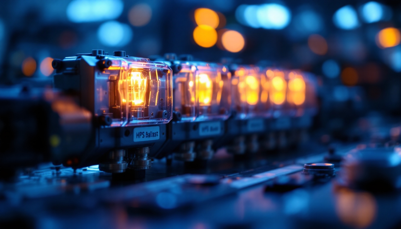 A photograph of a close-up shot of an hps ballast in a well-lit environment