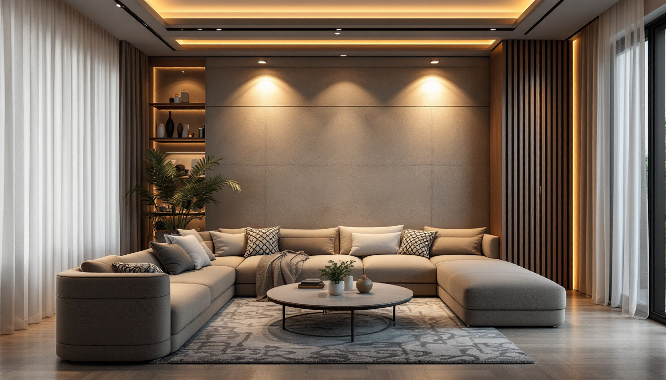 A photograph of a beautifully designed room showcasing various styles of recessed lighting fixtures