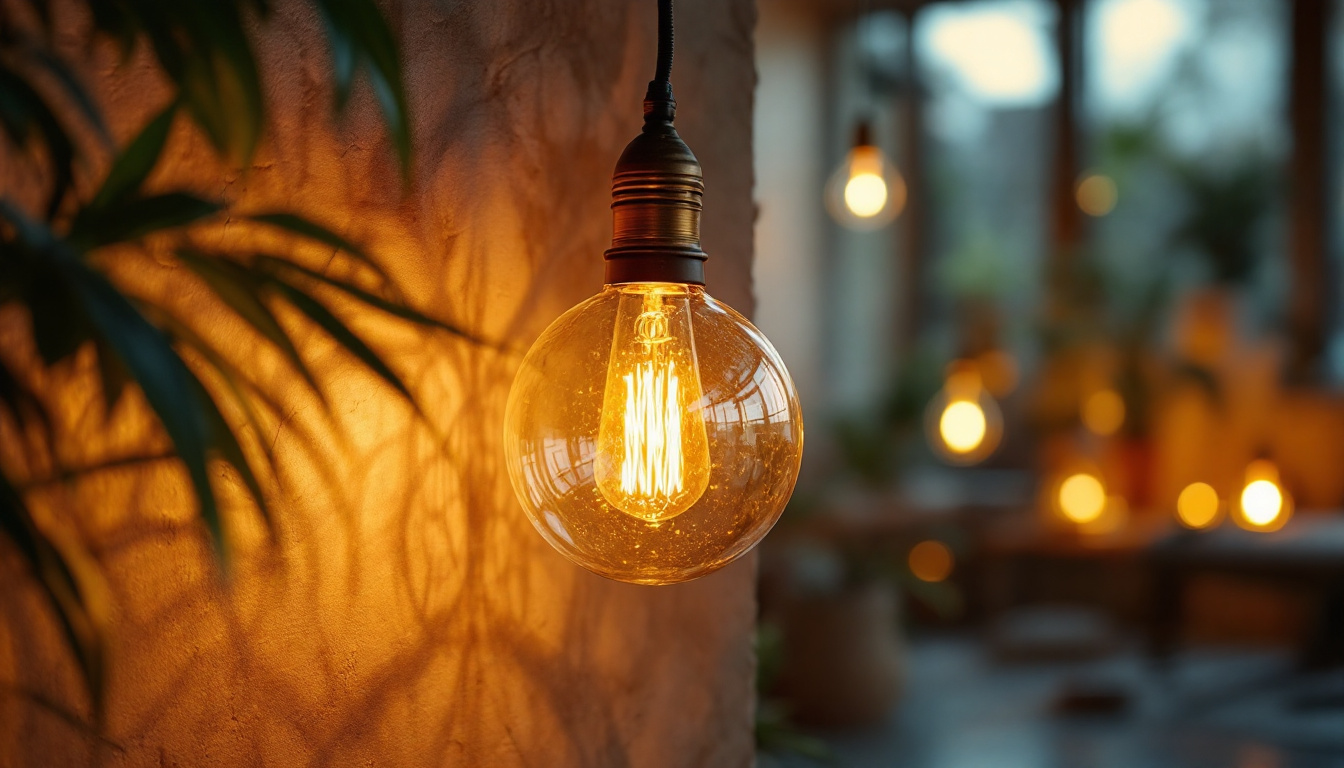 A photograph of a beautifully designed light fixture made from sustainable materials