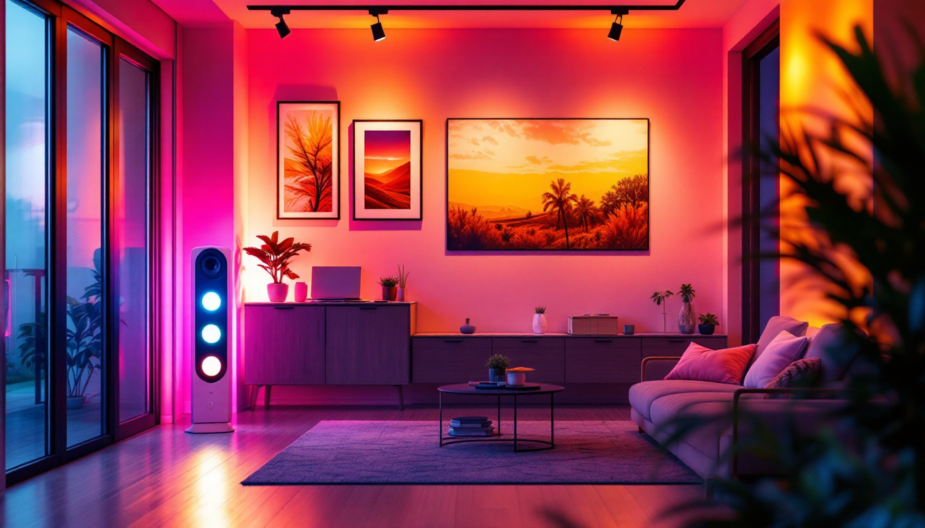 A photograph of a well-lit interior space showcasing ge led lighting