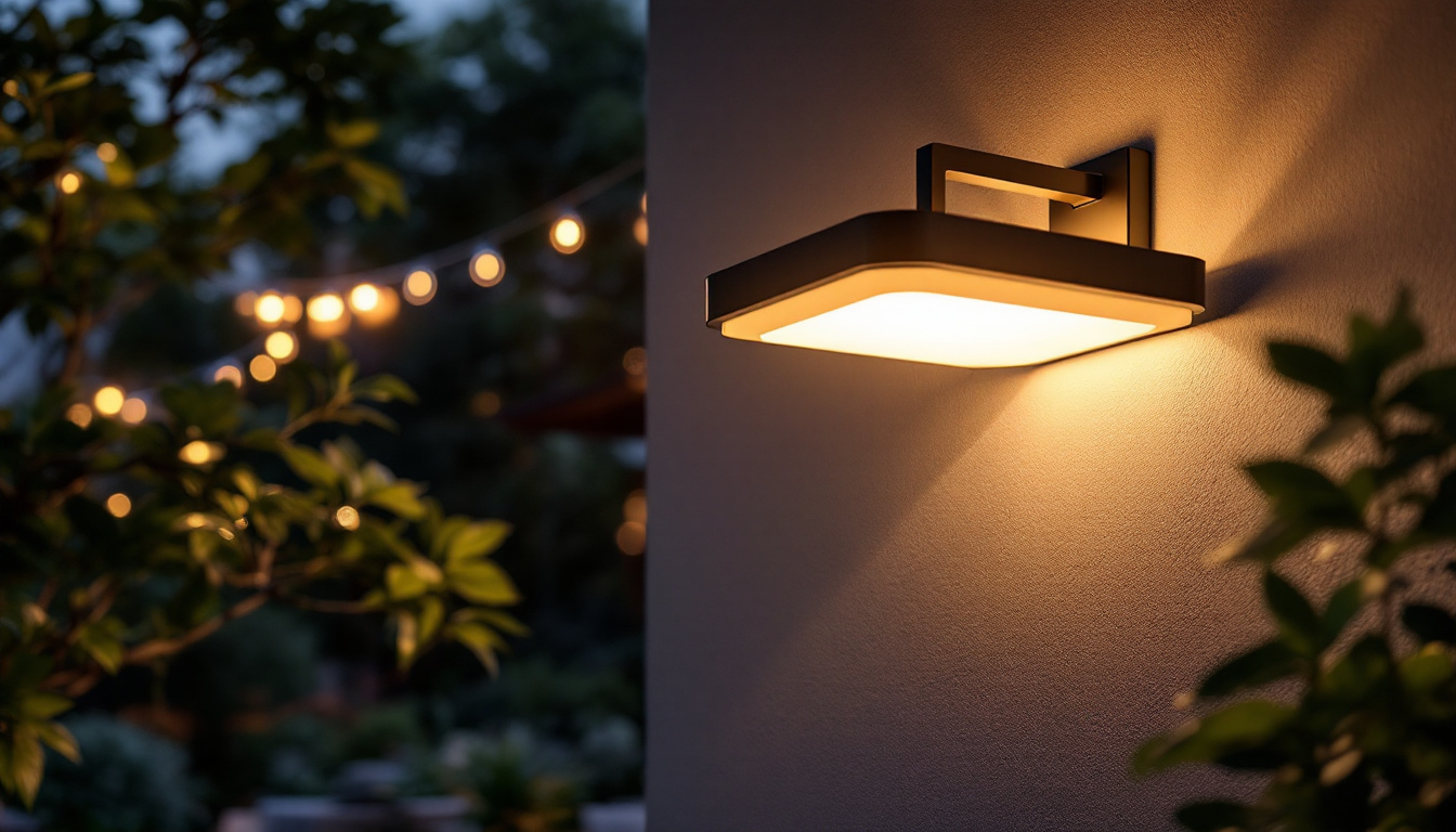 A photograph of a beautifully designed outdoor flush mount light fixture installed in a stylish outdoor setting