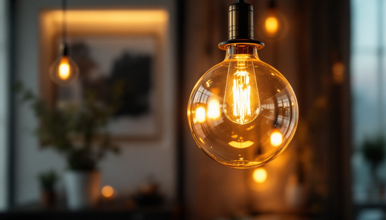 A photograph of a beautifully designed pendant light hanging elegantly in a modern interior setting
