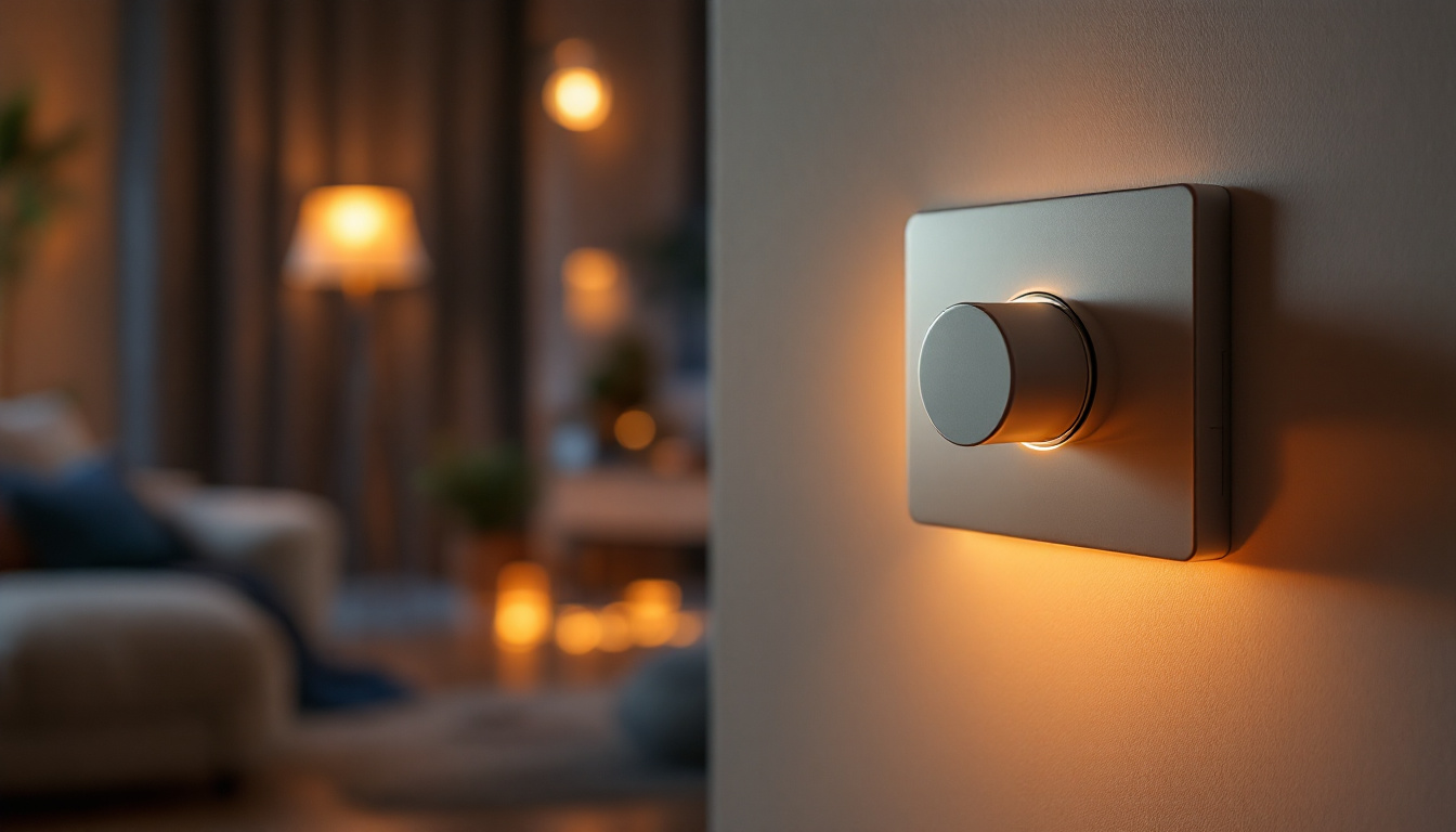 A photograph of a stylishly designed room illuminated by dimmable led lights
