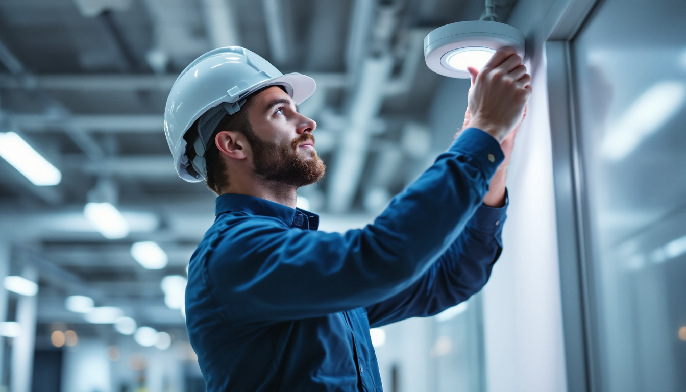 A photograph of a modern electrical engineer working in a high-tech environment