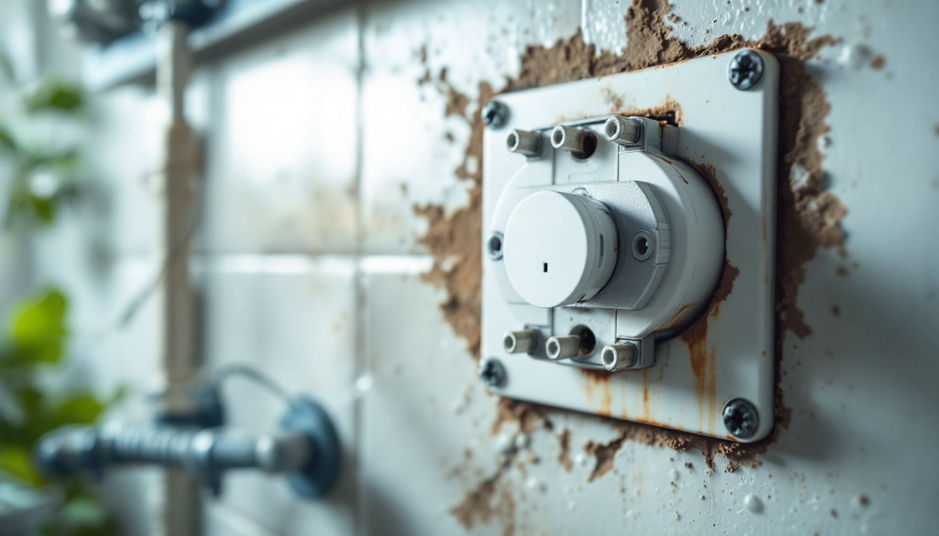 A photograph of a close-up shot of a well-installed dryer outlet