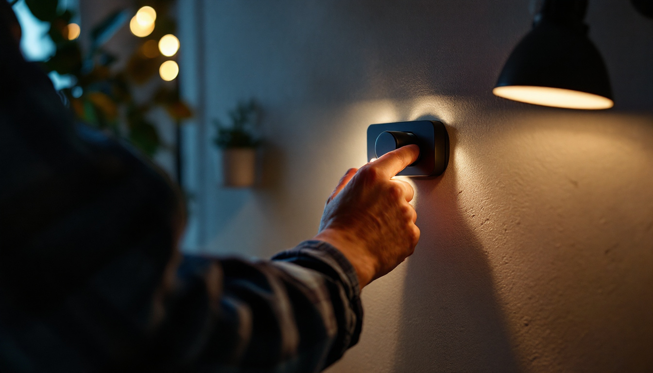 A photograph of a hands-on lighting project in progress