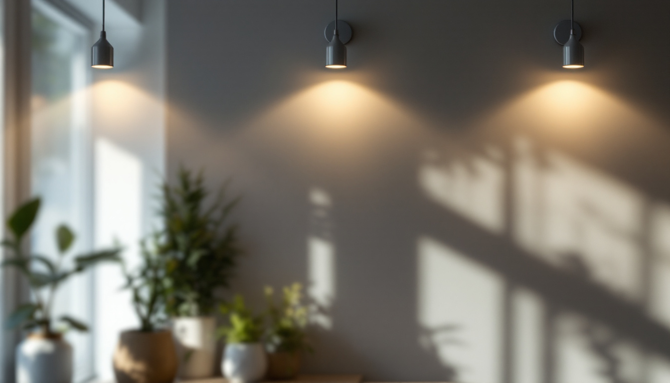 A photograph of a beautifully designed room featuring decorative can lights