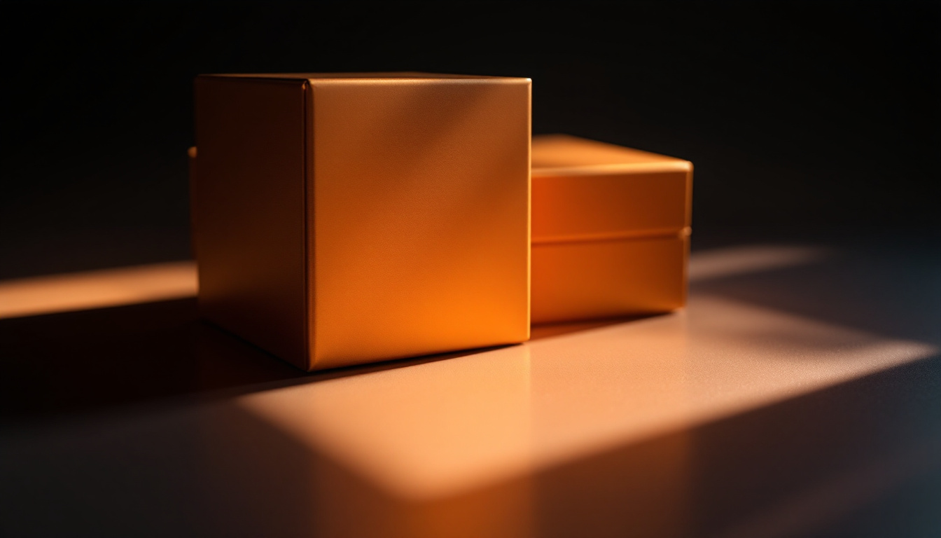A photograph of a well-lit box cover design