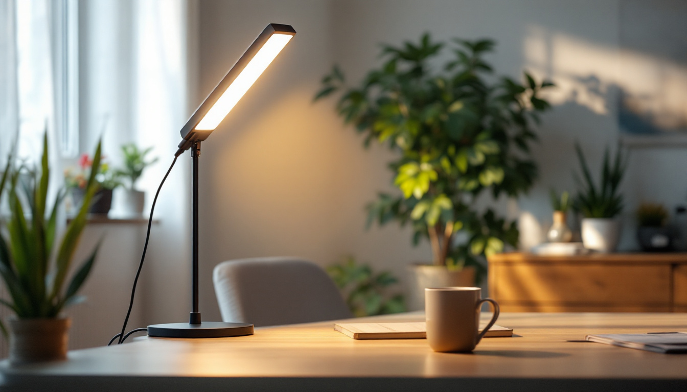 A photograph of a 4-foot led light in a well-lit environment
