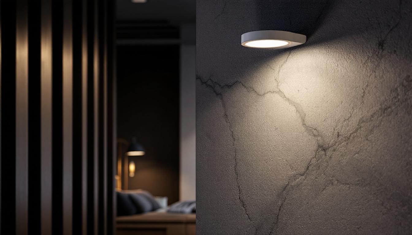 A photograph of capture a photograph of a modern led flush light installed in a stylish interior setting