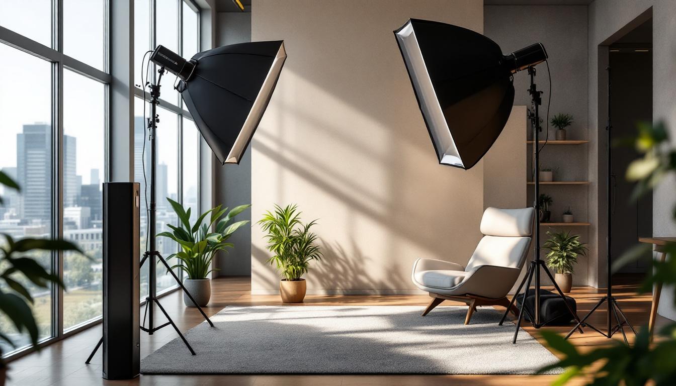 A photograph of a well-designed lighting setup in a modern space