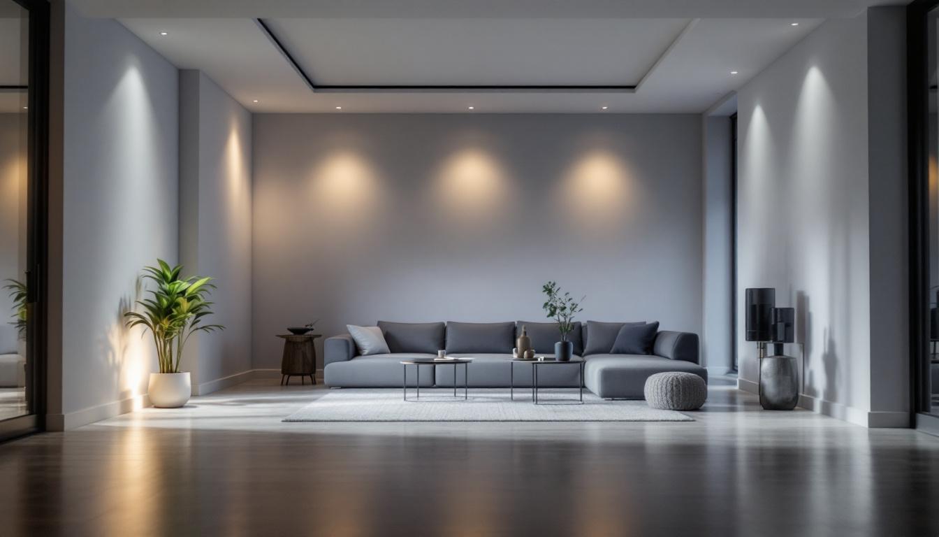 A photograph of a well-lit interior space showcasing recessed led retrofits in various settings