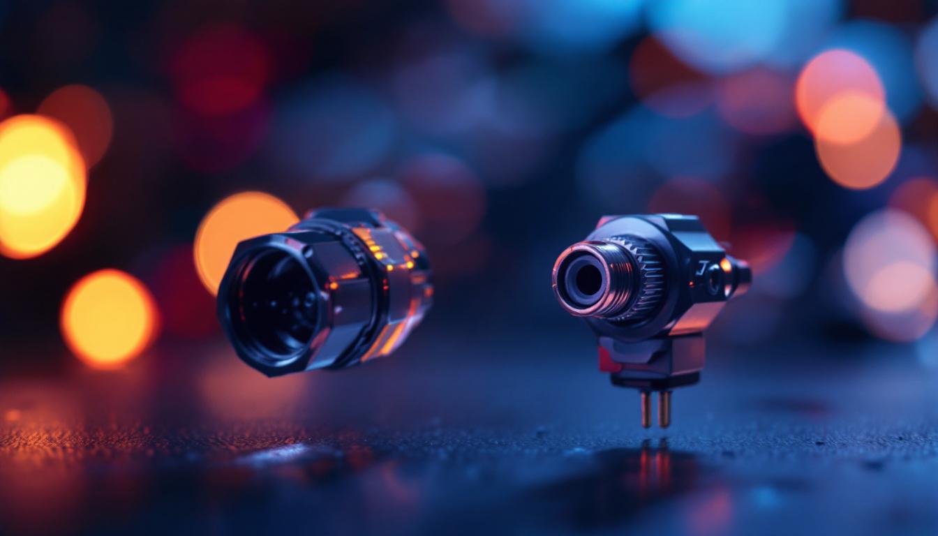 A photograph of a side-by-side comparison of the a21 and e26 connectors
