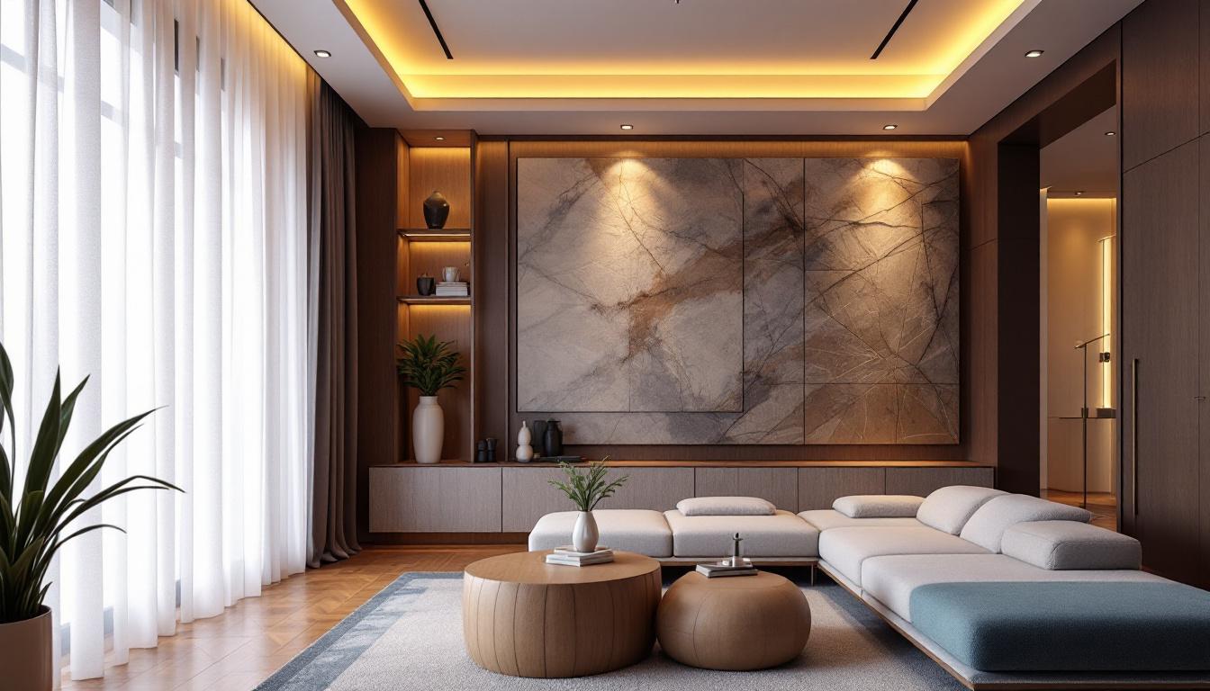 A photograph of a beautifully designed room showcasing recessed lighting in action