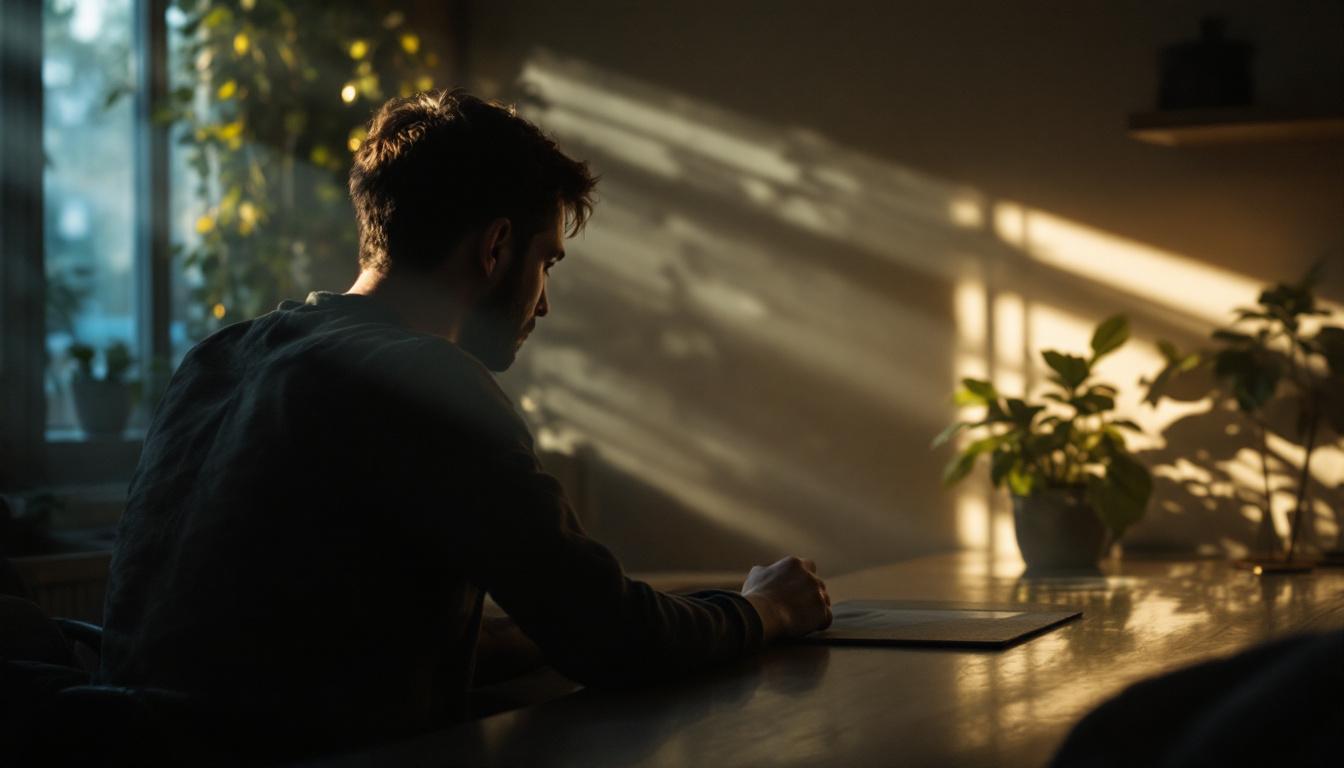 A photograph of a dynamic lighting setup in a real-world environment