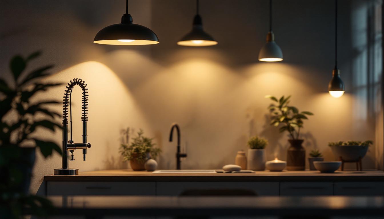 A photograph of a well-lit interior space showcasing various led conversion lights in use