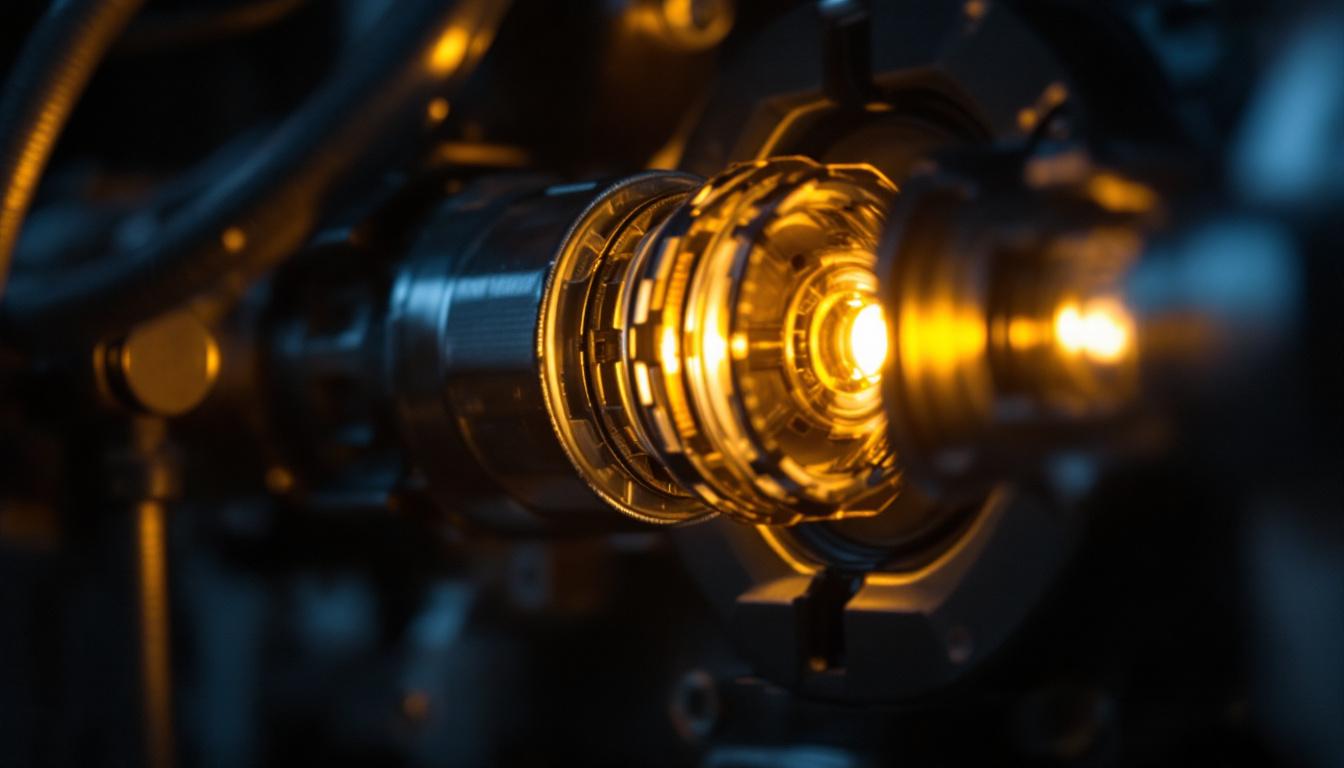 A photograph of capture a photograph of a close-up view of an electrical screw connector in use