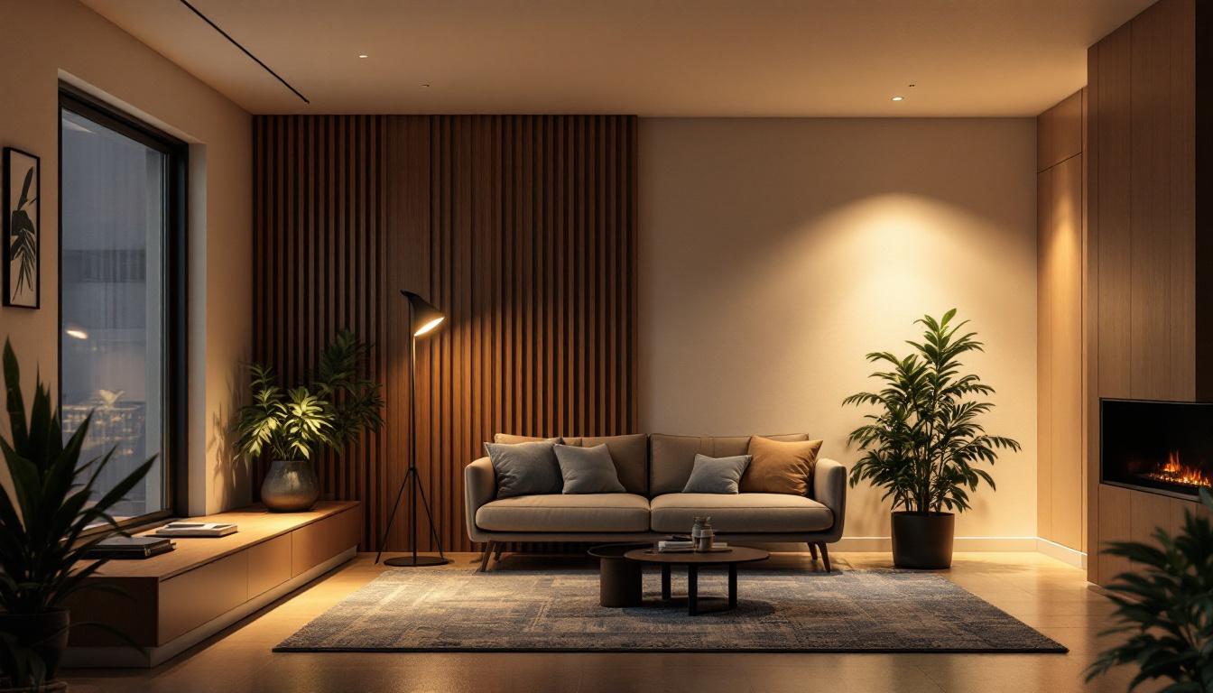A photograph of a well-lit interior space showcasing both recessed and can lighting fixtures in use