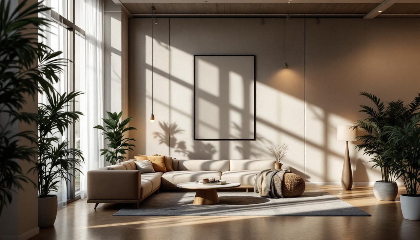 A photograph of a beautifully lit interior space that showcases the interplay of natural and artificial light