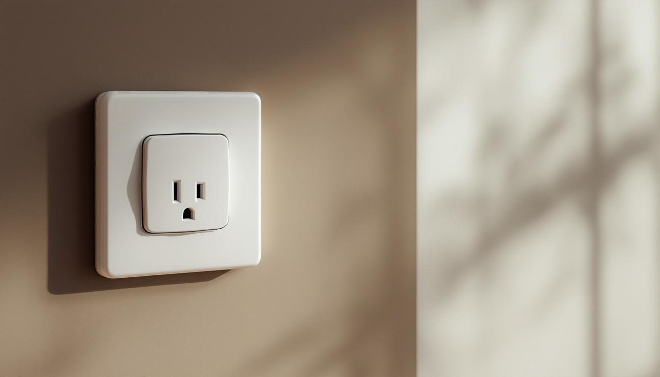 A photograph of a beautifully designed decorative outlet in a stylish interior setting