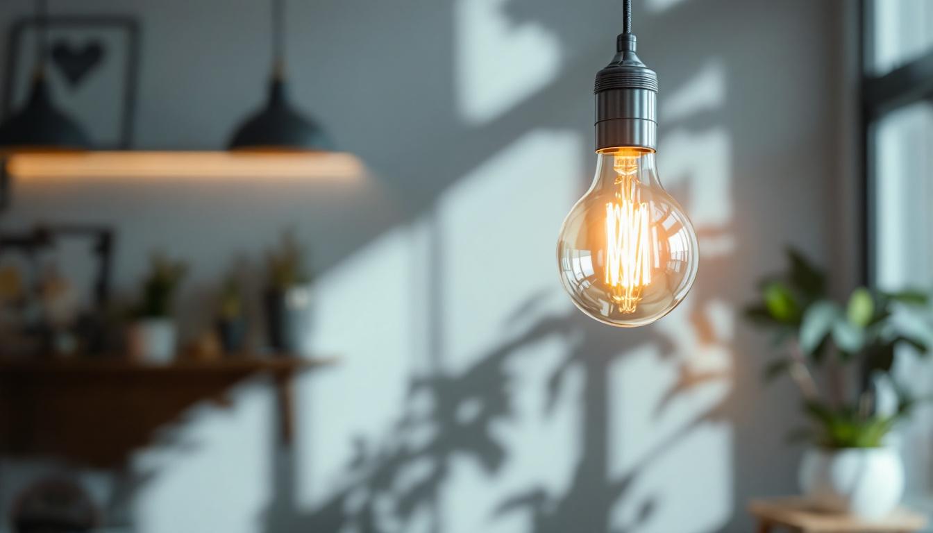 A photograph of a beautifully designed pendant light hanging in a stylish interior setting