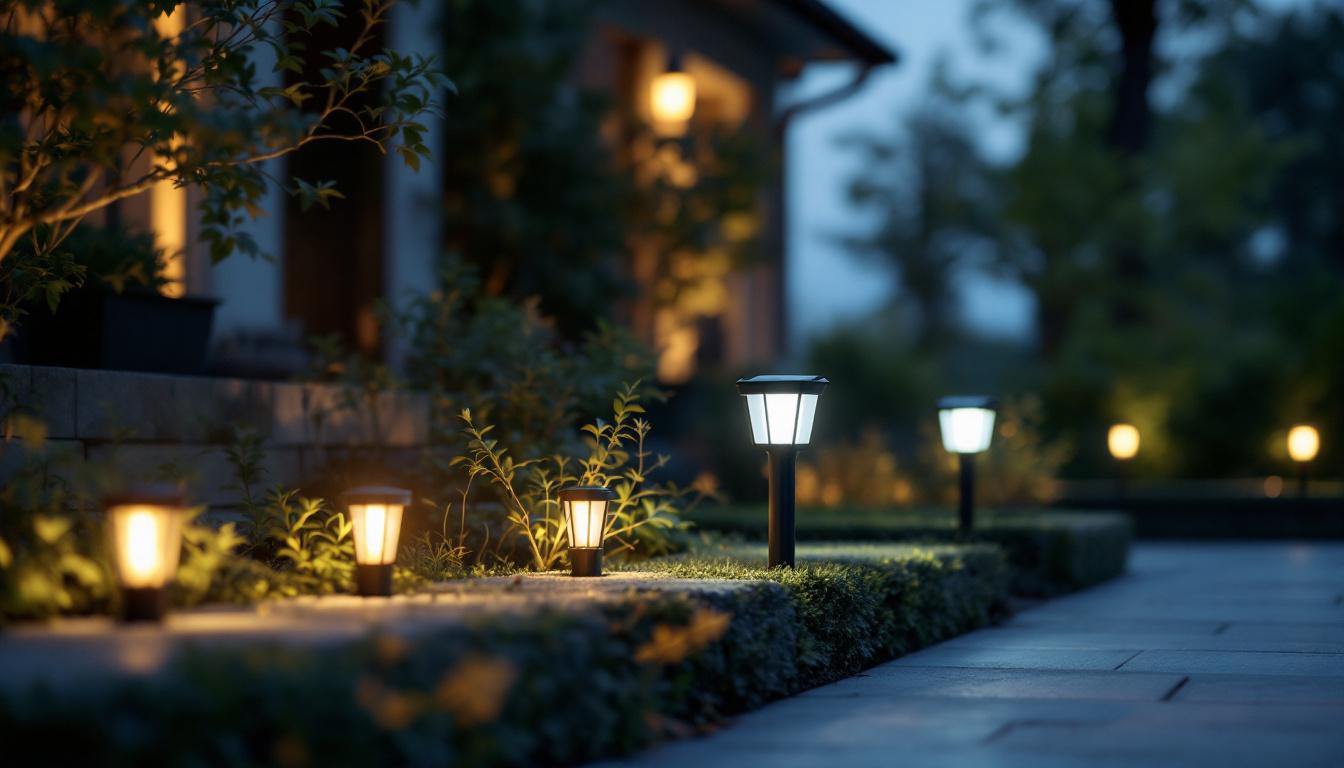 A photograph of a well-lit outdoor setting showcasing the anchor solar light in use