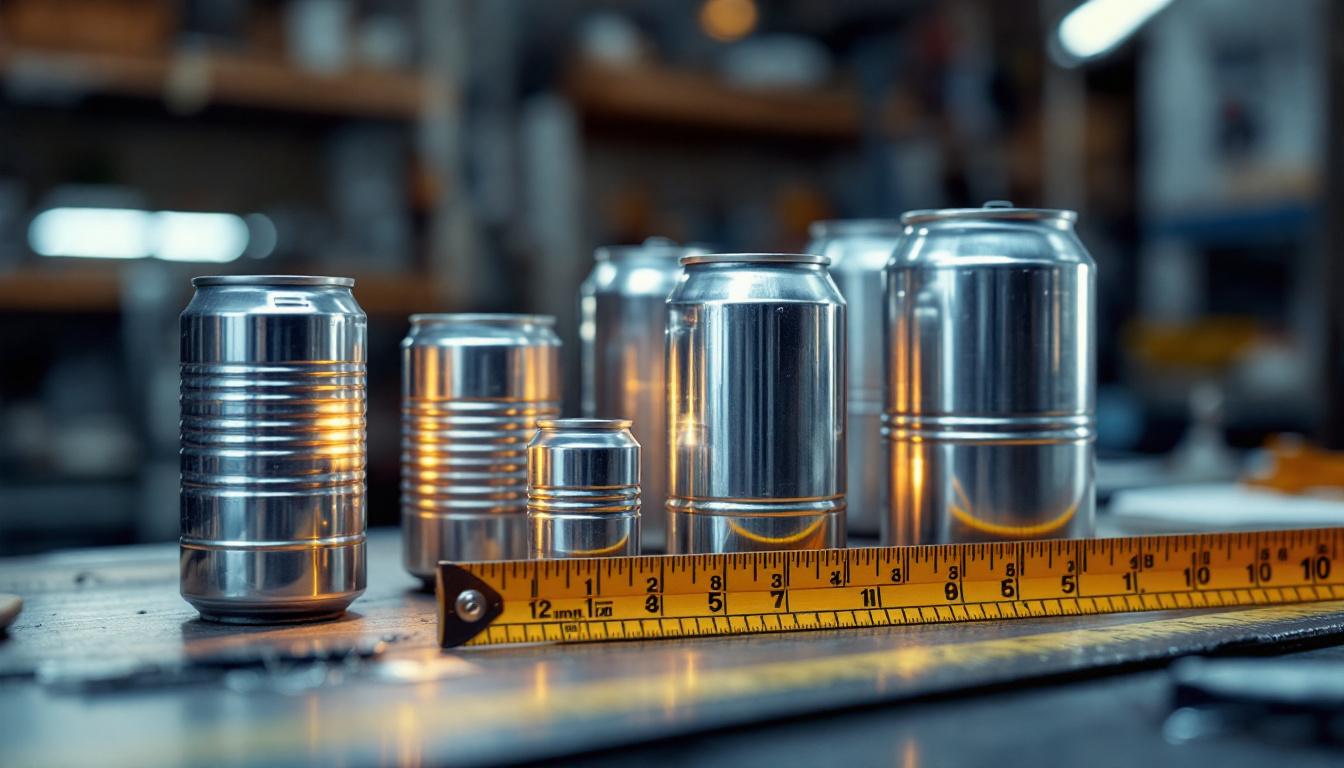A photograph of a close-up shot of various can light sizes and types arranged on a workbench