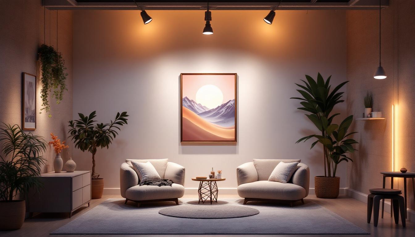 A photograph of a beautifully lit indoor space featuring canned led lights