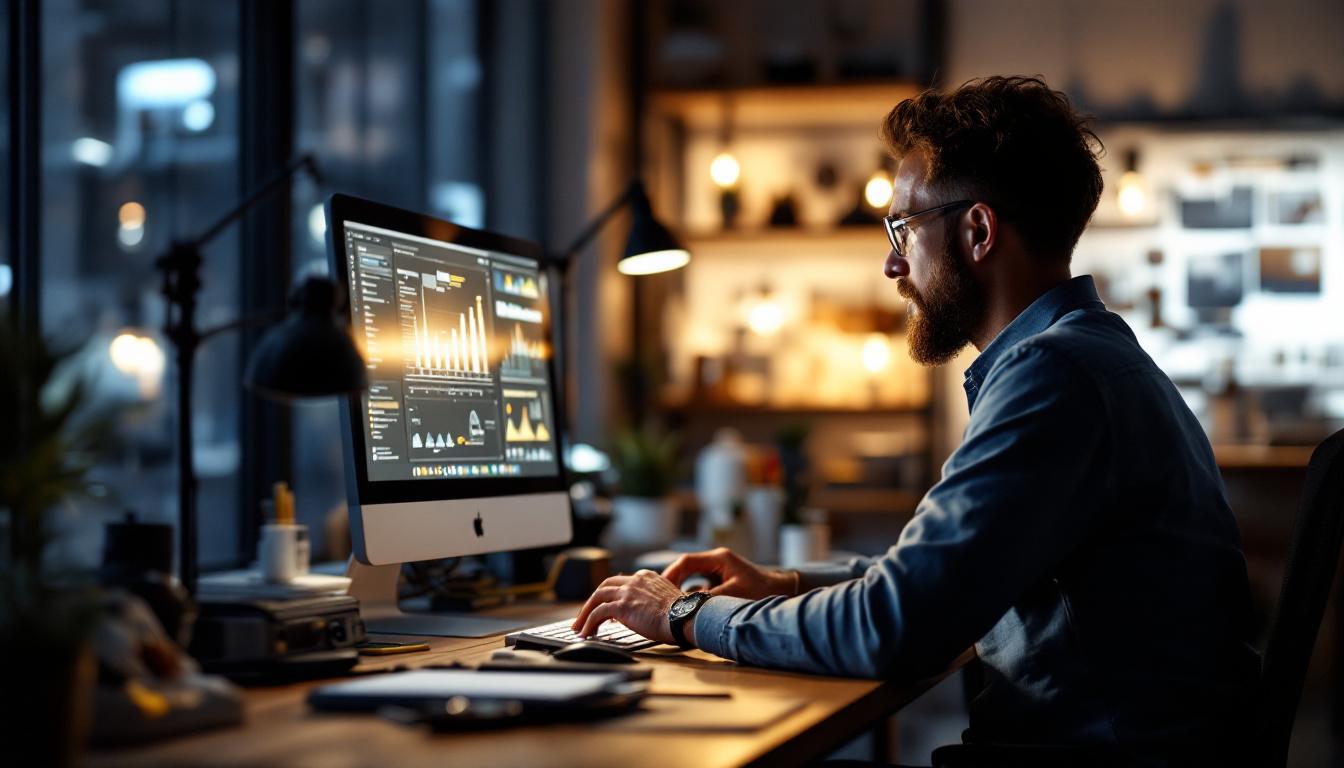 A photograph of a sleek