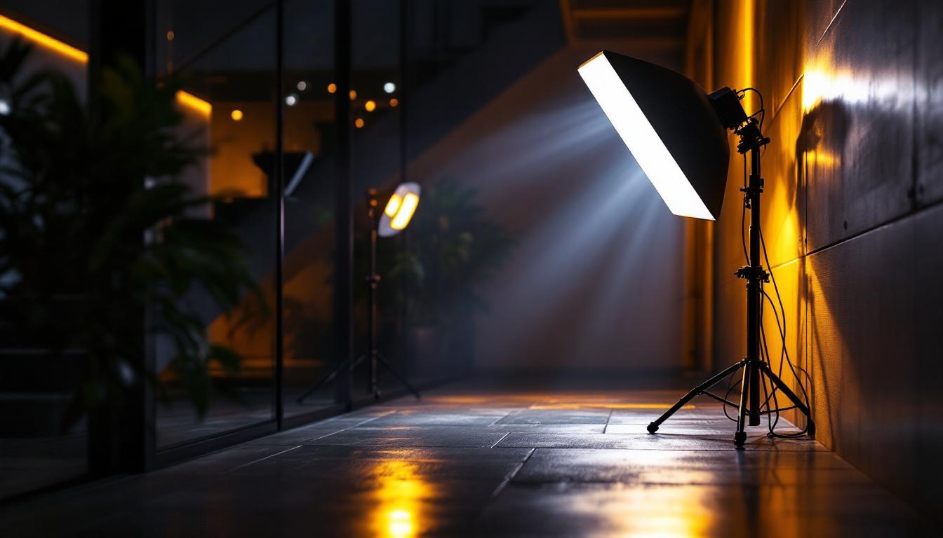 A photograph of a modern advanced lighting system in use