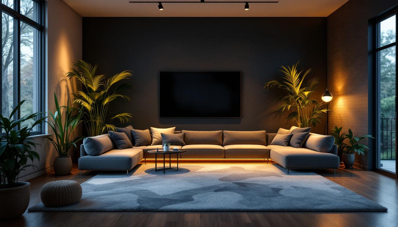 A photograph of a beautifully designed room featuring well-placed retrofit can lights