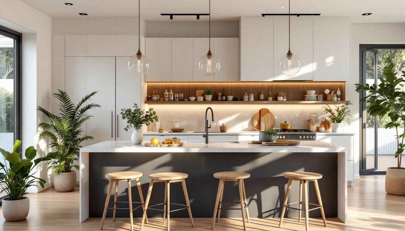 A photograph of a beautifully designed kitchen on arthur's island
