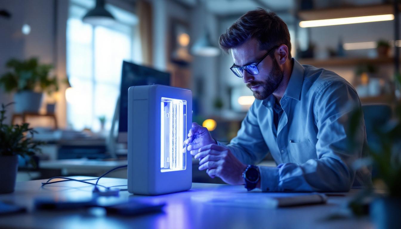 A photograph of a sleek