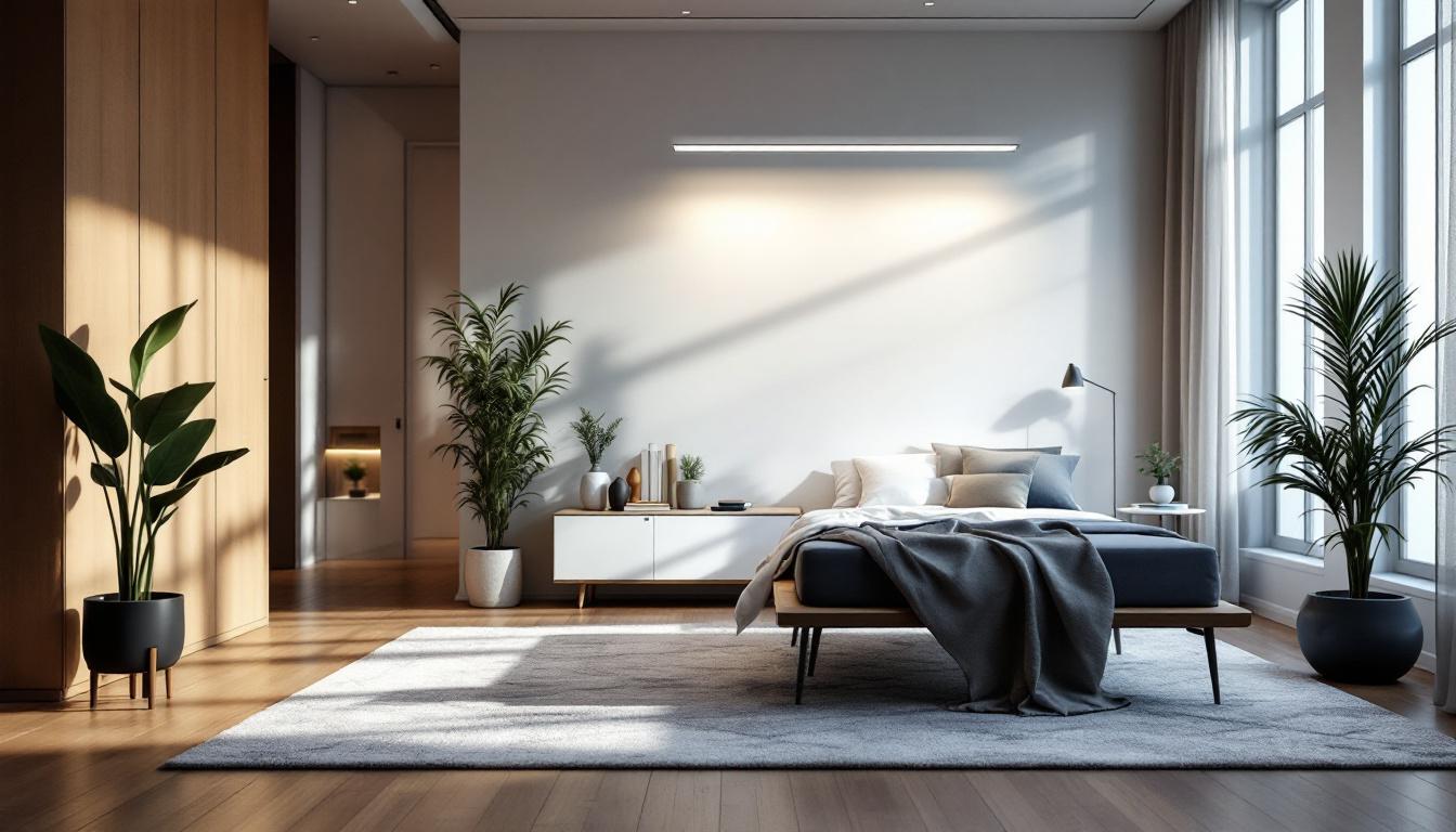 A photograph of a modern lighting system featuring a lightbed setup