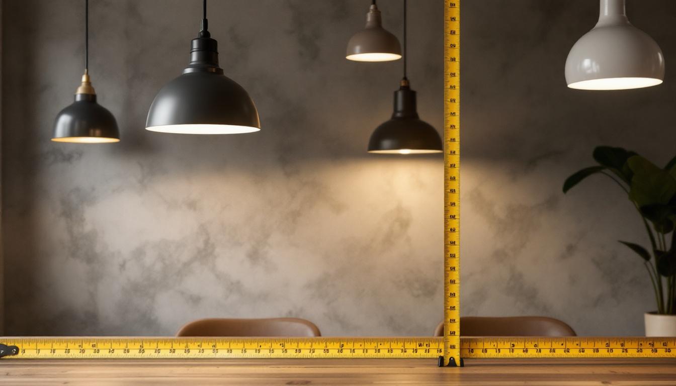 A photograph of a beautifully styled interior space featuring various pendant lighting fixtures