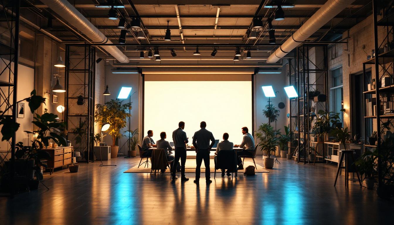 A photograph of a well-designed lighting installation in an architectural space