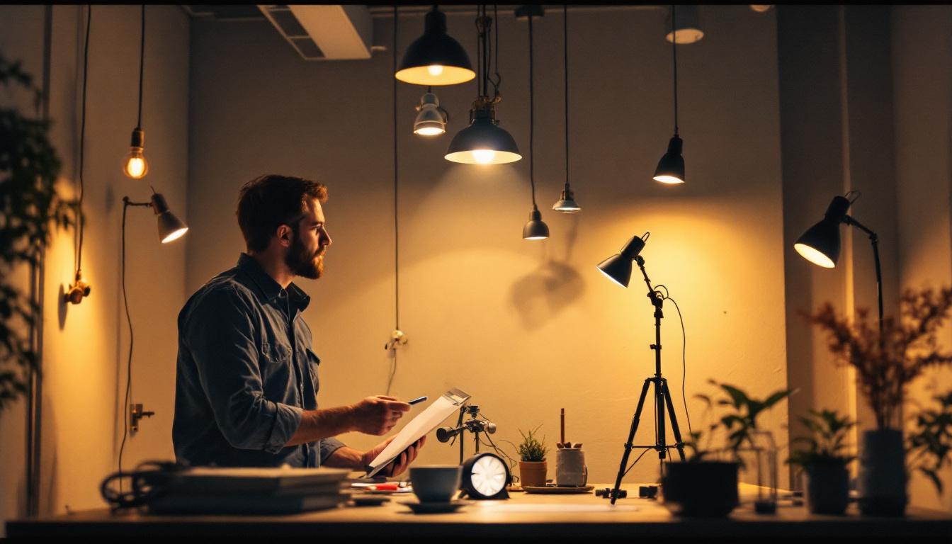 A photograph of a well-designed lighting project in action