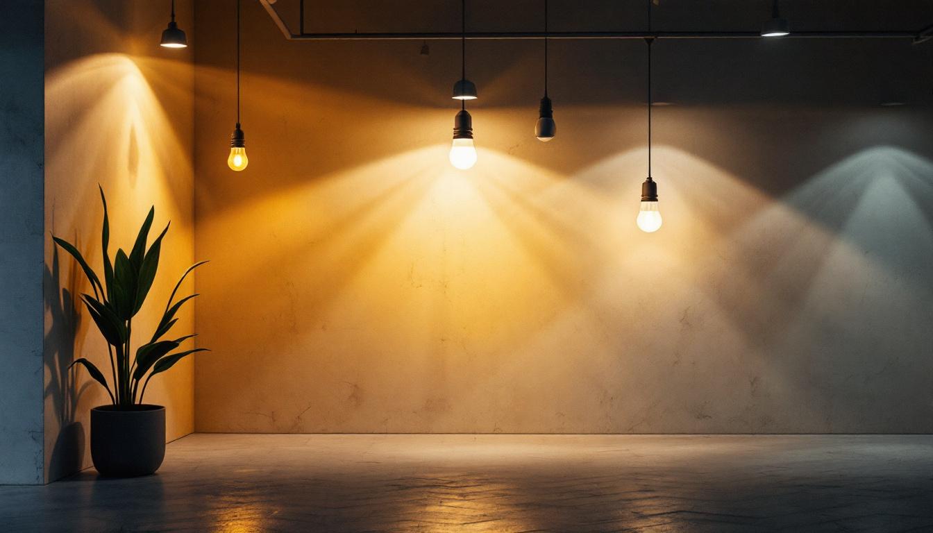 A photograph of a well-lit interior space showcasing various led conversion bulbs in use