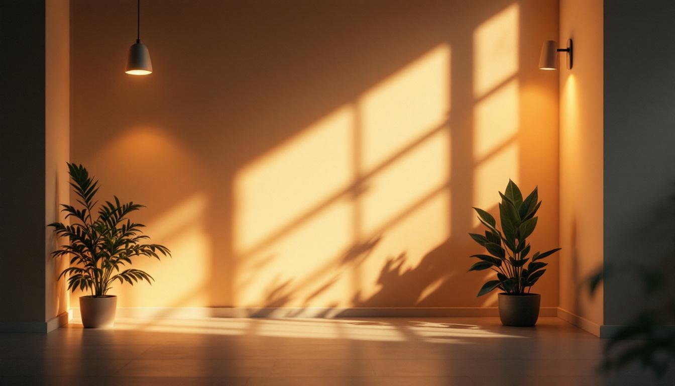 A photograph of a beautifully lit interior space showcasing modern can lights in action