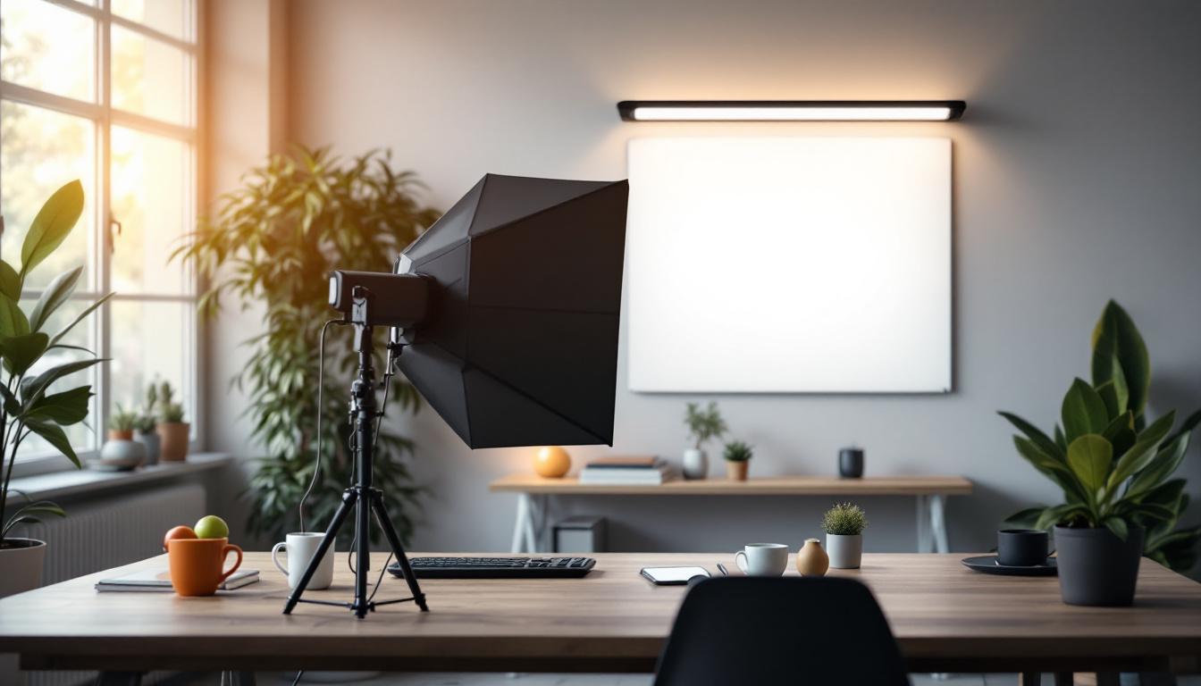 A photograph of a well-lit space featuring a 4ft t5 fixture in use