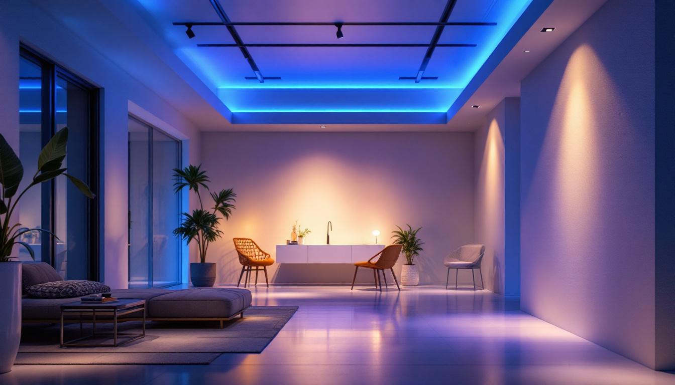 A photograph of capture a photograph of a well-lit indoor or outdoor space showcasing envision led lighting inc's products in action