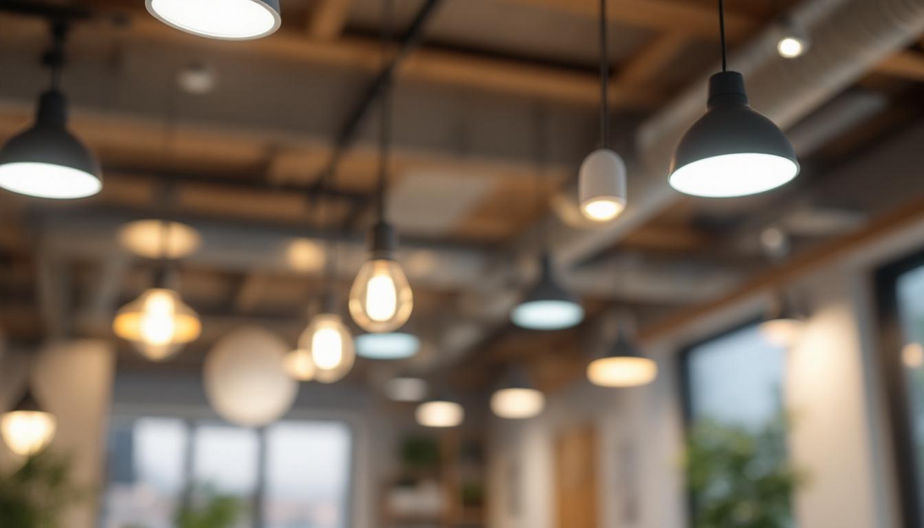 A photograph of a low voltage light sensor installed in a modern lighting project
