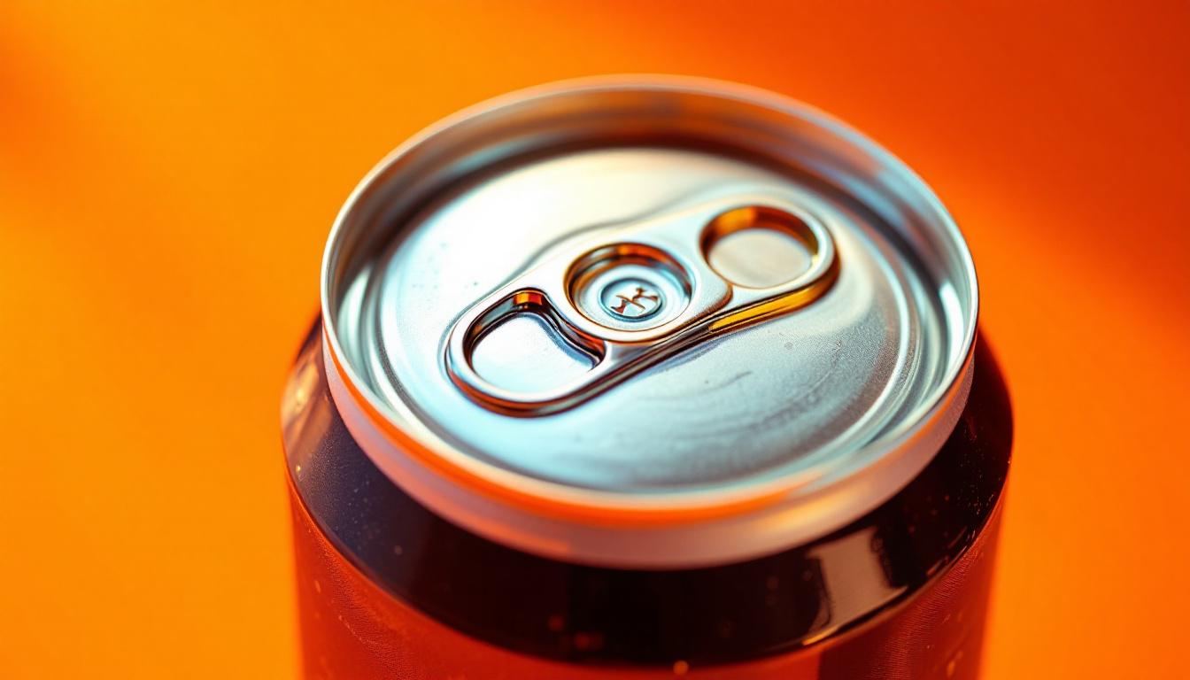 A photograph of a close-up view of a remodeled can with an emphasis on its unique design features and how they interact with light