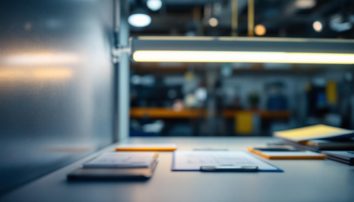 A photograph of a close-up of a fluorescent tube in a well-lit environment