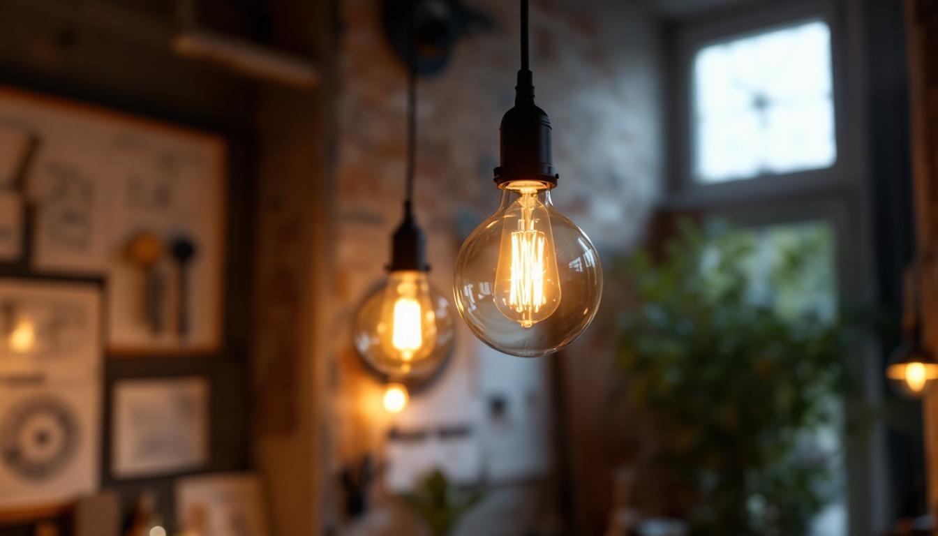 A photograph of a beautifully designed pendant light hanging from a ceiling